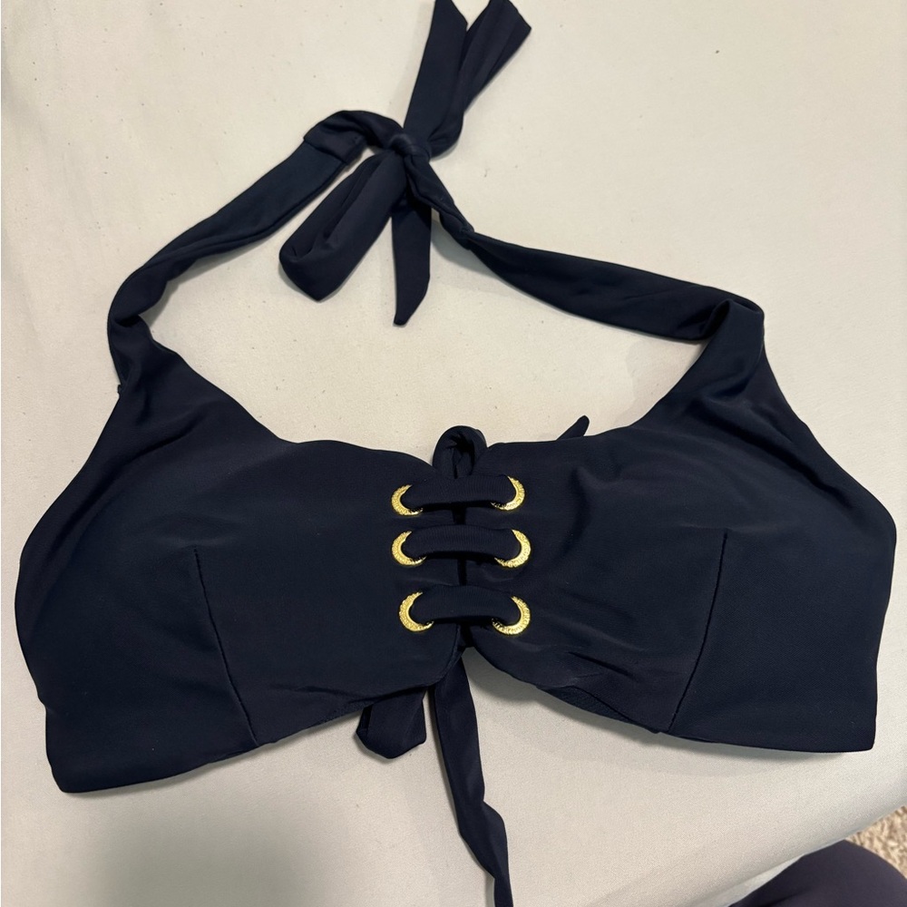 Abercrombie & Fitch Navy Bikini Top